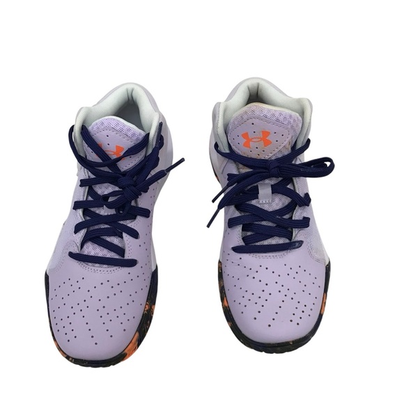 Under Armour Kids Youth Basketball High Top Shoes Sneakers 5Y Purple Unisex - Picture 4 of 6